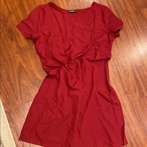 Short sleeve shift dress